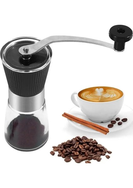 Manuel Kahve Değirmeni El Krank Kahve Değirmeni Paslanmaz Çelik Saplı Yakalama Çekmece Ayarlanabilir El Çapak Kahve Çekirdeği Taşlama (Yurt Dışından)