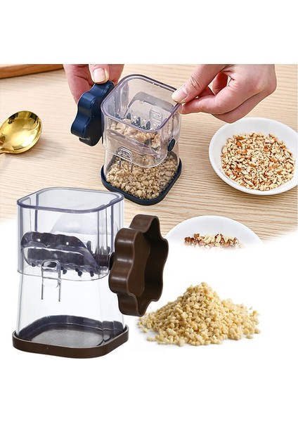 Kahverengi Manuel Somun Öğütücü Çok Fonksiyonlu Kurutulmuş Meyve Kırıcı Fıstık Ezici Somun Kıyıcı Kahve Taşlama Cihazı Mutfak Gereçleri (Yurt Dışından)