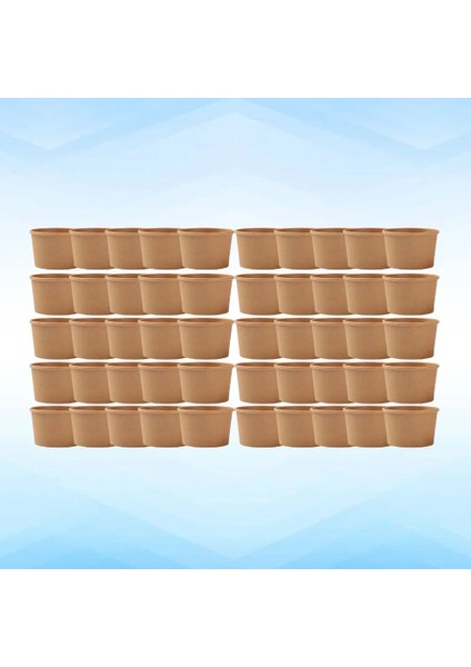 Gösterildiği Gibi 50 Adet Kraft Kağıt Kase Dondurma Kapları Yemek Hazırlama Çorba Bardağı Paket Servis Kupa Kapağı Tek Kullanımlık Ikram Bardaklar (Yurt Dışından)