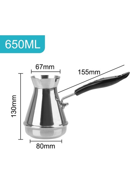 500ML Türk Cezvesi, Yunan Cezvesi, Sıcak Çikolata, Cezve, Süt Isıtıcı, Tereyağı ve Çikolata Eritme Kazanı, Süzgeç (Yurt Dışından)
