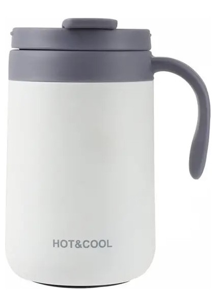 500 ml Beyaz 350/500 ml Paslanmaz Çelik Ofis Termos Kupa Taşınabilir Kahve Filtresi Damla Yeniden Kullanılabilir Kupa Kahve Çay Bardağı Seti Cezve Seyahat Kupa (Yurt Dışından)