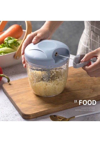 Mavi 500ML Ev Çok Fonksiyonlu Sebze Kesici ve Tamamlayıcı Gıda Pişirme Kıyma Makinesi Manuel Sarımsak Presi Sarımsak Presi (Yurt Dışından) fiyatları