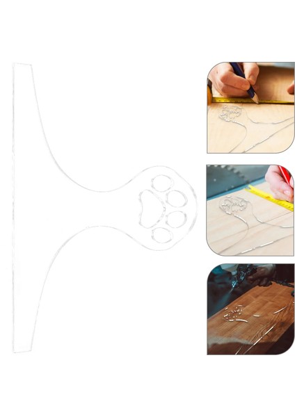 27.9x9.5 cm Şeffaf Akrilik Kesme Tahtası Kolları Şablonlar Şarküteri Kurulu Şablon Kılavuzu Mutfak Için (Yurt Dışından) modelleri