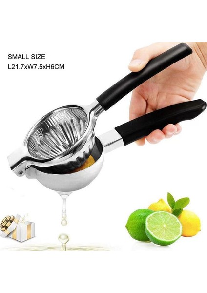 Siyah Büyük Paslanmaz Çelik Limon Sıkacağı Narenciye Sıkacağı, Üstün Kaliteli Ağır Hizmet Zahmetsiz Kireç, Portakal Limon Narenciye Meyve Sıkacağı (Yurt Dışından)