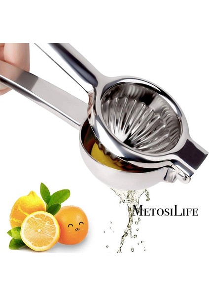 Siyah Büyük Paslanmaz Çelik Limon Sıkacağı Narenciye Sıkacağı, Üstün Kaliteli Ağır Hizmet Zahmetsiz Kireç, Portakal Limon Narenciye Meyve Sıkacağı (Yurt Dışından)