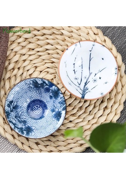 015 Retro Mavi ve Beyaz Porselen Çay Bardağı Çin Tarzı Teaware Seramik Kungfu Çay Bardağı Tek Bardak Ana Çay Bardağı (Yurt Dışından)