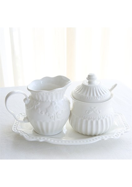Rokoko Süt Sürahisi Retro Barok Ingiliz Kraliyet Ailesi Süt Sürahileri Rokoko Sanatı Kabartma Kemik Çini Coffeeware Şekerlik Kavanoz Kreması Sürahi Kahve Araçları (Yurt Dışından) fiyatları