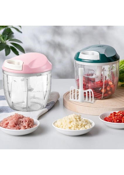 Beyaz Yeni Stil Çok Fonksiyonlu Yüksek Hızlı Tasarım Sebze Meyve Büküm Parçalayıcı Manuel Kıyma Makinesi Kıyıcı Sarımsak Kesici Cocina Araçları (Yurt Dışından)