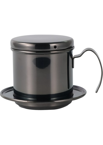 Siyah Parlak Vietnam Tarzı Kahve Filtresi Kupa Bardak Sürahi Paslanmaz Çelik Metal Damla Kahve Fincan Filtre Makinesi Süzgeç Serin Mükemmel Coffeeware (Yurt Dışından)