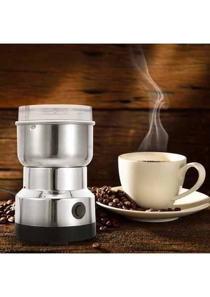 Resim 1 Bur Öğütücü Kahve Elektrikli Kahve Baharat Fasulye Makinesi Ev Mutfak Için Paslanmaz Çelik Bıçaklı Öğütme Malzemeleri Au ile (Yurt Dışından) fırsatları