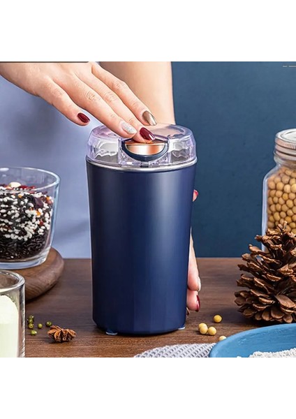 Mavi 220 V Ab Tak 100 ml Elektrikli Kahve Çekirdeği Taşlama Makinesi Paslanmaz Çelik Bıçaklar Küçük Tahıl Otlar Baharat Öğütücü Değirmen El Yapımı Mutfak Aracı (Yurt Dışından) fiyatları