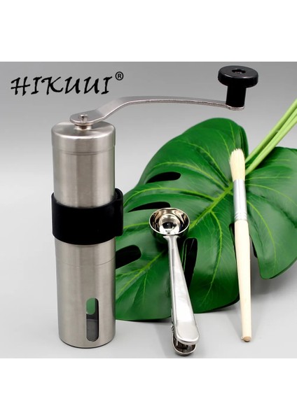 Combination2 Hıkuuı 1 Takım Manuel Kahve Değirmeni + Saç Fırçası + Ölçme Kaşığı, Mutfak Alet Takımı Mini Taşınabilir Yıkanabilir Manuel Kahve Öğütücü (Yurt Dışından) fırsatları
