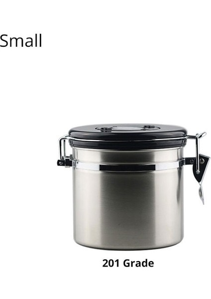1.2l 201 Çelik Kahve Kabı, Co2 Valfli, Kahve Çekirdekleri Için Premium Paslanmaz Çelik Saklama Kabı, Hava Geçirmez Kapak Tazeliği Korur (Yurt Dışından)