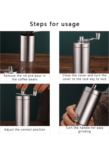 Kahve Değirmeni-D Manuel Kahve Değirmeni Paslanmaz Çelik El El Yapımı Kahve Çekirdeği Çapak Öğütücüler Değirmen Mutfak Kahve Değirmenleri Kahve Aksesuarları (Yurt Dışından) modelleri