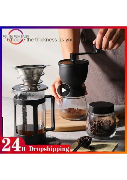 02 Kahve Aksesuarları Seramik Çapak Çapak Değirmeni Taşınabilir Cam Öğütücü USB Şarj El Kırıcı Profesyonel Ayarlanabilir Ayarlar (Yurt Dışından) fiyatları