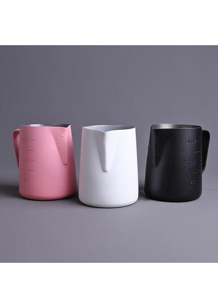 600 Ml-Beyaz 350/600 ml Yapışmaz Kaplama Köpürtme Sürahi Süt Bardağı Ölçekli, Espresso Kahve Barista Zanaat Latte Cappuccino Krem Köpük Sürahi (Yurt Dışından) modelleri