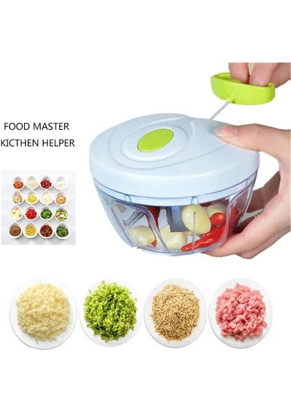Yeşil 500 ml El Blender Manuel Kıyma Makinesi El Gücüyle Çalışan Gıda Parçalayıcı Kıyma Mikser Blender Doğramak Için Et Meyve Sebze Fındık Öğütücüler (Yurt Dışından) modelleri