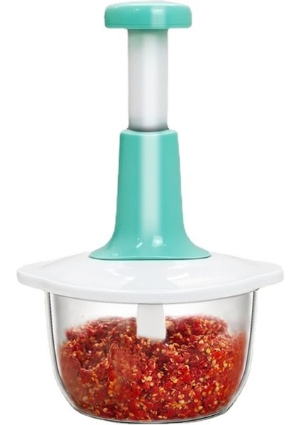 1.5l Rastgele Renk Manuel Sebze Kıyma Pres Tipi Ev Sarımsak Et Kesici Öğütücüler Çırpma Karıştırıcı Mutfak Gıda Parçalayıcı Mini Mutfak Robotu (Yurt Dışından)