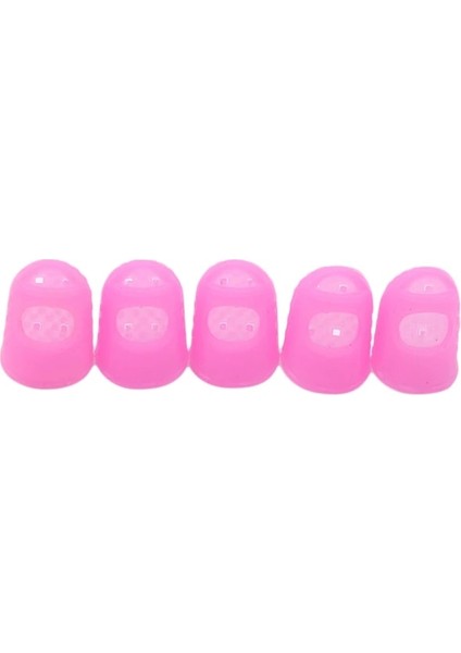 Pembe Silikon Parmak Koruyucu Kapak Mutfak Pişirme Aracı Kesime Dayanıklı Isıya Dayanıklı Kaymaz Parmak Koruma Yüksek Kalite Dayanıklı (Yurt Dışından)