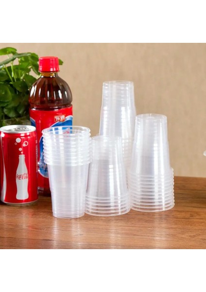 165 ml 50 Adet Şeffaf Plastik Tek Kullanımlık Bardak Parti Shot Bardakları Tumbler Şarap Çay Kahve Fincanı Jöle Dondurma Bardak Doğum Günü Dondurma Fincan (Yurt Dışından)
