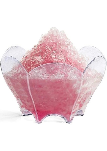 Rastgele (Kaşık Yok) 10 Adet 60 ml Tek Kullanımlık Tatlı Bardağı Plastik Dondurma Fincan Altın Tozu Muslar Trapez Gıda Kabı Ev Festivali Parti Için (Yurt Dışından)