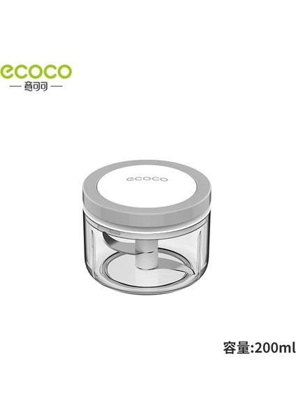 Gri 200 ml Ecoco Sarımsak Kesici Mutfak Robotu Parçalayıcı Manuel Kıyma Makinesi Meyve Vegetavle Mutfak Güvenli ve Dayanıklı Blender Mikser Aracı (Yurt Dışından) fiyatları