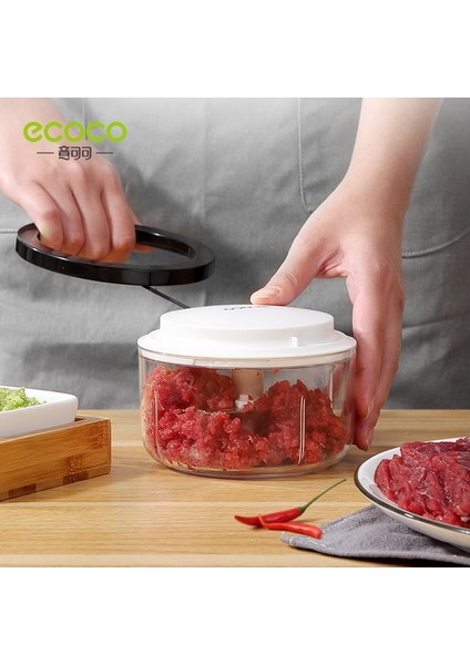 Gri 200 ml Ecoco Sarımsak Kesici Mutfak Robotu Parçalayıcı Manuel Kıyma Makinesi Meyve Vegetavle Mutfak Güvenli ve Dayanıklı Blender Mikser Aracı (Yurt Dışından) modelleri