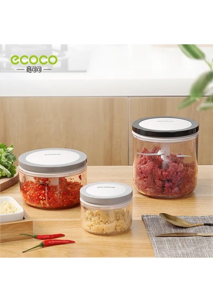 Gri 200 ml Ecoco Sarımsak Kesici Mutfak Robotu Parçalayıcı Manuel Kıyma Makinesi Meyve Vegetavle Mutfak Güvenli ve Dayanıklı Blender Mikser Aracı (Yurt Dışından) indirimleri