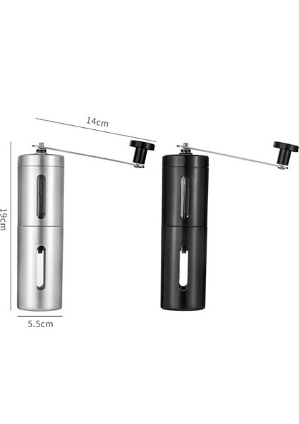 Siyah Paslanmaz Çelik Üçgen Manuel Kahve Değirmeni Manuel El Krank Fasulye Değirmeni Espresso Makinesi Coffeeware Kahve Mutfak Aracı Öğütücü (Yurt Dışından)
