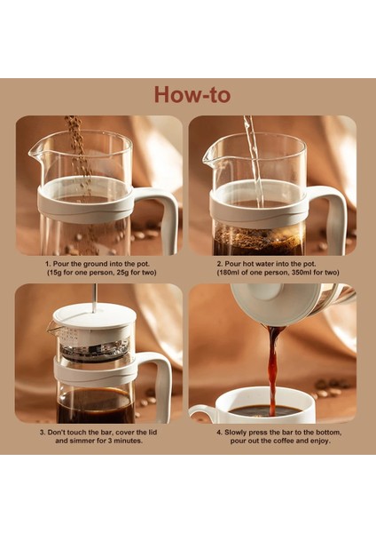 1000ML 1000ML Fransız Basın Kahve Makinesi Kalınlaşmış Cam 3 Seviyeli Paslanmaz Çelik Filtre Isıya Dayanıklı Cezve Barista Araçları Su Isıtıcısı (Yurt Dışından) indirimleri