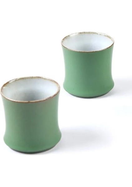 Resim Olarak 2 Adet Seramik Bambu Puer Çay Fincanları Kişisel Usta Mini Çay Fincanı Ofis Vintage Teaware Drinkware Kupa Arkadaşlara Gönderildi (Yurt Dışından)