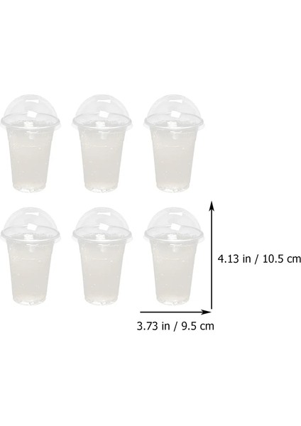 10.5x9.5x9.5cm 30 Takım Içecek Meyve Suyu Bardağı Kapak Tasarımı Plastik Bardaklar Limon Kristalleri Soda Şişesi Tek Kullanımlık Abs Içecek Paketi Şeffaf Süt Çocuk (Yurt Dışından)