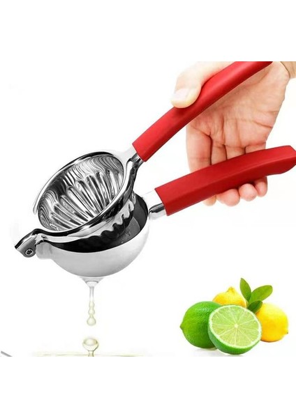Kırmızı Paslanmaz Çelik Limon Meyve Sıkacağı Çok Fonksiyonlu Portakal Sıkacağı Manuel Meyve Suyu Sıkacağı El Basınçlı Sıkacağı Mutfak Meyve Araçları (Yurt Dışından)