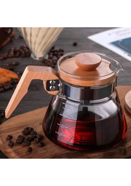 Kahve Filtresi 01 Kahve Sunucusu Barista Kahve Seti Cam V60 Demlenmiş Kahve Paylaşım Potu Kahve Damlatıcı Cezve Üzerine Dökün 300ML 400ML 600ML (Yurt Dışından) fırsatları