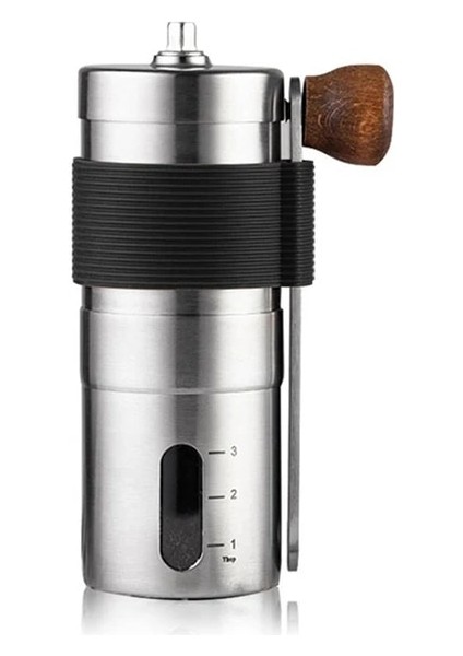 Siyah Mini Manuel Kahve Değirmeni Paslanmaz Çelik Taşınabilir El Çekirdek Tahıl Değirmeni Kahve Çekirdekleri Taşlama Makinesi Ev Mutfak Gereçleri (Yurt Dışından)