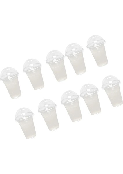 Gösterildiği Gibi 100 Adet Bardak Kapağı Smoothie Plastik Tek Kullanımlık Bardaklar Şeffaf Kupalar Tek Kullanımlık Soğuk Içme Bardağı Kokteyl Bardak Kapağı Çay Bardağı Kapağı (Yurt Dışından)