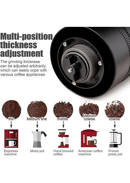 25PCS Filtreler Kağıt Elektrikli Kahve Öğütücü Çapak Kahve Çekirdeği Öğütücüler Taşınabilir Kahve Değirmenleri Damla Espresso Fransız Pres Coffeeware Için USB Ücretli (Yurt Dışından)