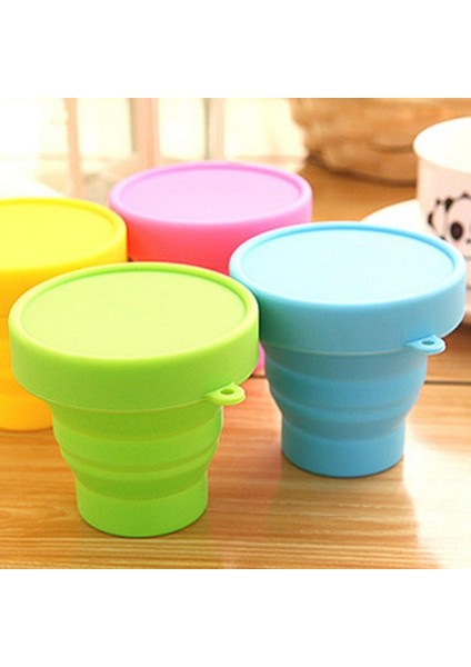 Pembe Silikon Katlanır Kapaklı Bardak Seyahat Için Yumuşak Katlanabilir Içecek Su Bardağı Açık Havada Içme Yürüyüş Bisiklet Koşu Tırmanma (Yurt Dışından) indirimleri