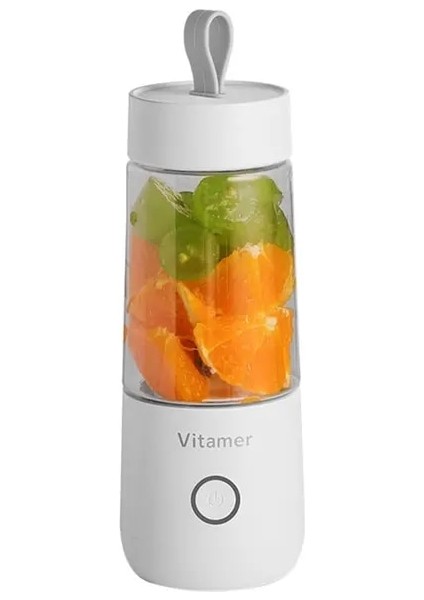 Beyaz Vitamin Meyve Suyu Bardağı Vitamer Taşınabilir Meyve Sıkacağı V Gençlik Şarj Meyve Suyu Fincanı Elektrikli Meyve Suyu Fincanı Profesyonel Moda (Yurt Dışından)