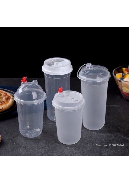 Lid6 50 Adet 50 Adet Yüksek Kaliteli Kalın Şeffaf Plastik Bardaklar 500 ml 700 ml Tek Kullanımlık Kahve Fincanı Doğum Günü Partisi Soğuk Sıcak Içecek Bardak Şekeri (Yurt Dışından)