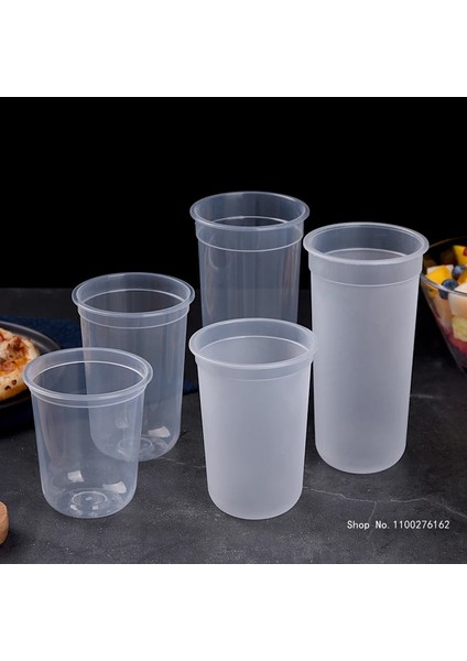 Lid6 50 Adet 50 Adet Yüksek Kaliteli Kalın Şeffaf Plastik Bardaklar 500 ml 700 ml Tek Kullanımlık Kahve Fincanı Doğum Günü Partisi Soğuk Sıcak Içecek Bardak Şekeri (Yurt Dışından)
