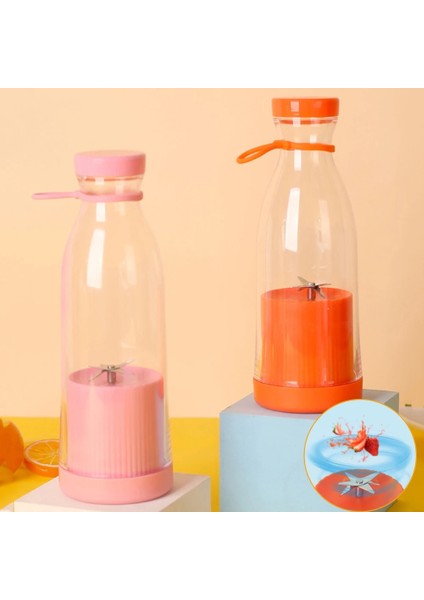Mor 420 ml Taşınabilir Elektrikli Blender Mini Meyve Suyu Karıştırıcı USB Elektrikli Meyve Sıkacağı Fincan Meyve Smoothie Milk Shake 6 Bıçaklı Küçük Blender (Yurt Dışından) fırsatları