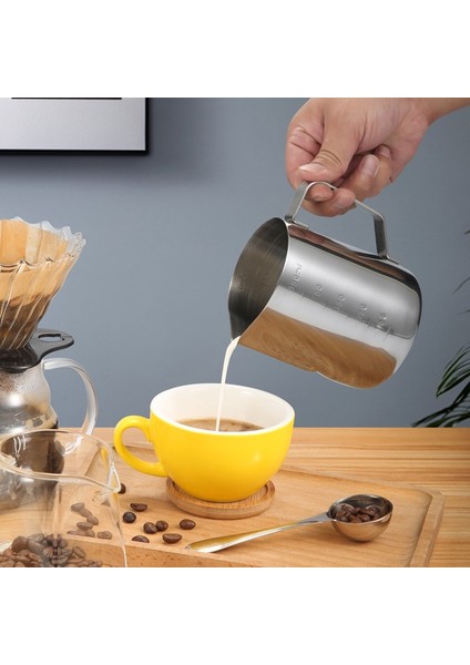 SICAKLIK-600 Paslanmaz Çelik Süt Köpürtme Sürahisi Espresso Kahve Barista Craft Latte Cappuccino Süt Krema Fincan Köpürtme Sürahi Sürahi (Yurt Dışından) modelleri