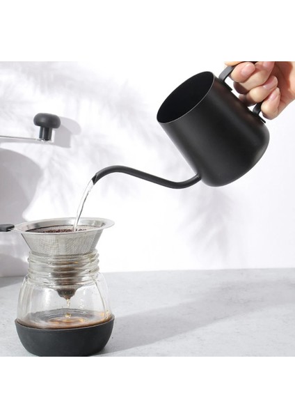 350 ml Gümüş 250 ML/350 ml Cezve Paslanmaz Çelik Uzun Dar Borulu Deveboynu Su Isıtıcısı El Damla Su Isıtıcısı Kahve Çay Potu Üzerine Dökün (Yurt Dışından) modelleri