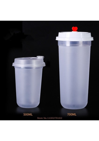 Saman 100 Adet 100 Adet/paket 500/700 ml Tek Kullanımlık Plastik Kabarcık Çay Bardağı U Şeklinde Tatlı Bardak Karikatür Plastik Kapak Özelleştirme Kabul (Yurt Dışından)