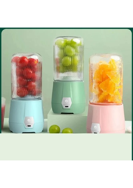 Pembe Taşınabilir Meyve Sıkacağı Bardağı USB Meyve Suyu Mikser Makinesi Otomatik Smoothie Blender Fincan Mini Meyve Sıkacağı Meyve Suyu Sıkma Shake Fincan Mutfak Aracı (Yurt Dışından)