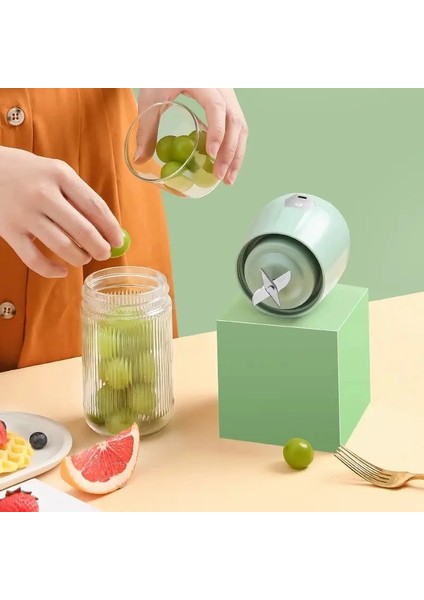 Pembe Taşınabilir Meyve Sıkacağı Bardağı USB Meyve Suyu Mikser Makinesi Otomatik Smoothie Blender Fincan Mini Meyve Sıkacağı Meyve Suyu Sıkma Shake Fincan Mutfak Aracı (Yurt Dışından)