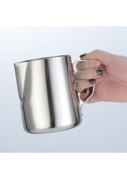 SICAKLIK-600 Paslanmaz Çelik Süt Köpürtme Sürahisi Espresso Kahve Barista Craft Latte Cappuccino Süt Krema Fincan Köpürtme Sürahi Sürahi (Yurt Dışından) fırsatları