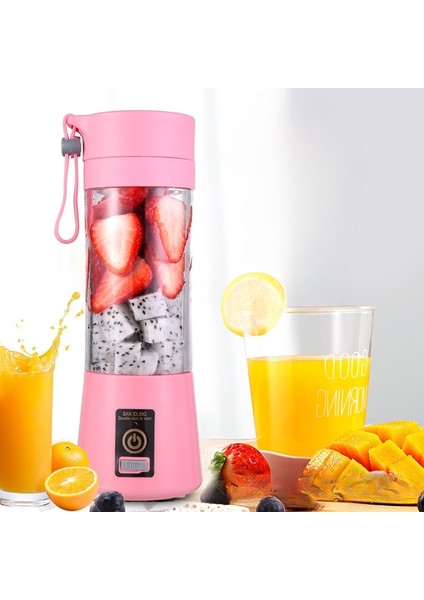 Green-4 Jilet Kablosuz Meyve Sıkacağı Taşınabilir USB Şarj Çince ve Ingilizce Ev Meyve Suyu Sıkma Fincan Meyve Elektrikli Taşınabilir Blender Sıkacağı Makinesi (Yurt Dışından)