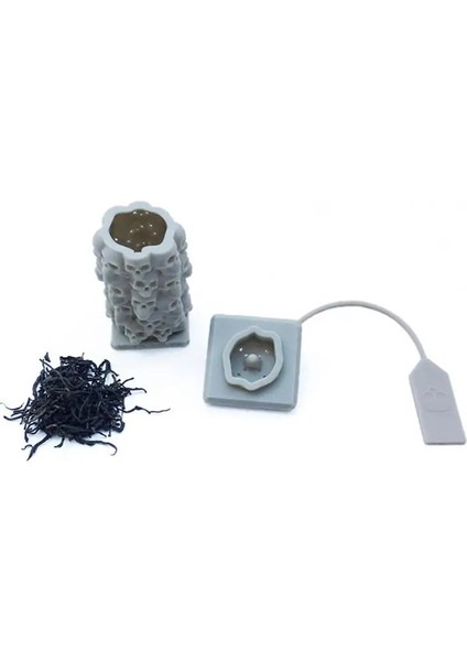 Koyu Gri Silikon Çay Demlik Kafatası Çay Süzgeci Baharat Difüzör Yeniden Kullanılabilir Filtre Aracı Ekipmanları Su Kahve Çay Aksesuarları 40 P (Yurt Dışından) fiyatları